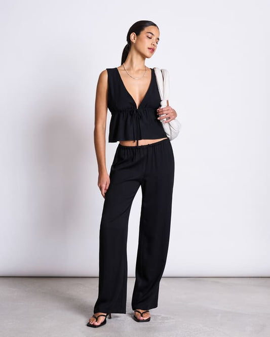 Top VESTER - black