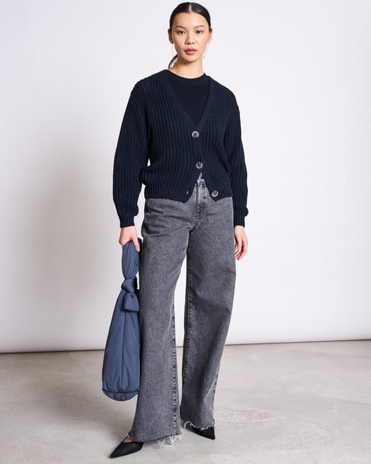 Strickjacke/Knit Jacket LENA - nightfall