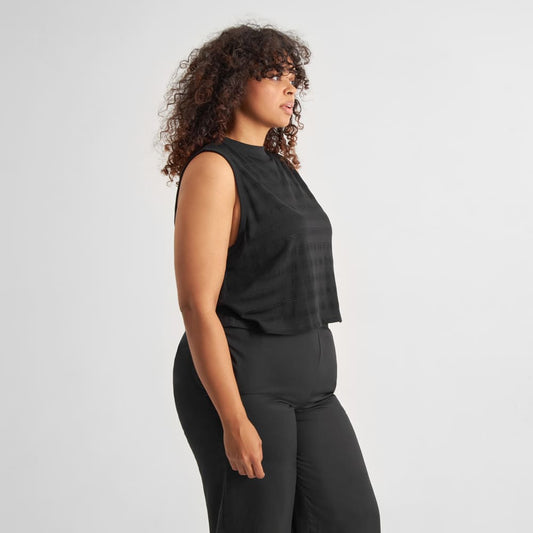 Top NAMSOS LACE-black - XS