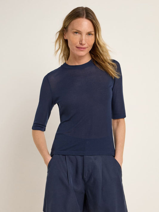 Stehkragenshirt- -midnight