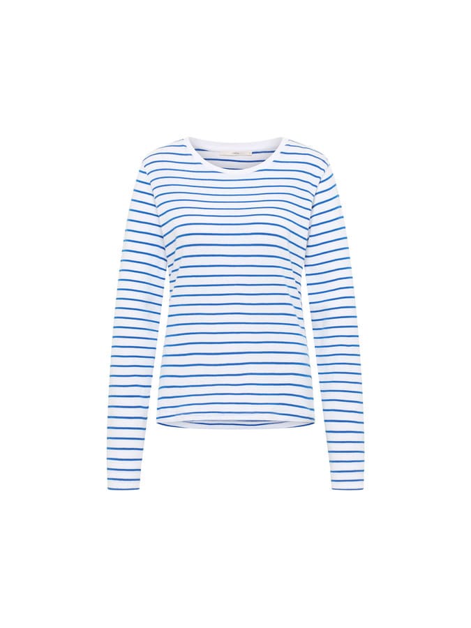 Langarmshirt - white/lapis