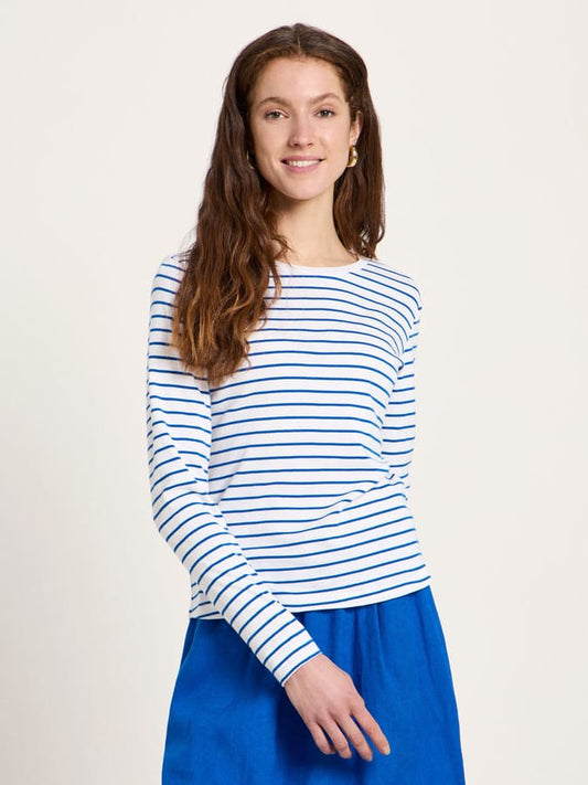 Langarmshirt - white/lapis