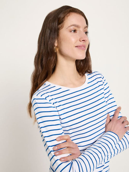 Langarmshirt - white/lapis