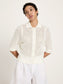 Strickjacke kurzarm- off white
