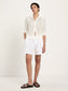 Strickjacke kurzarm- off white