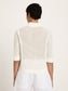 Strickjacke kurzarm- off white