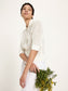 Strickjacke kurzarm- off white