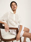 Strickjacke kurzarm- off white