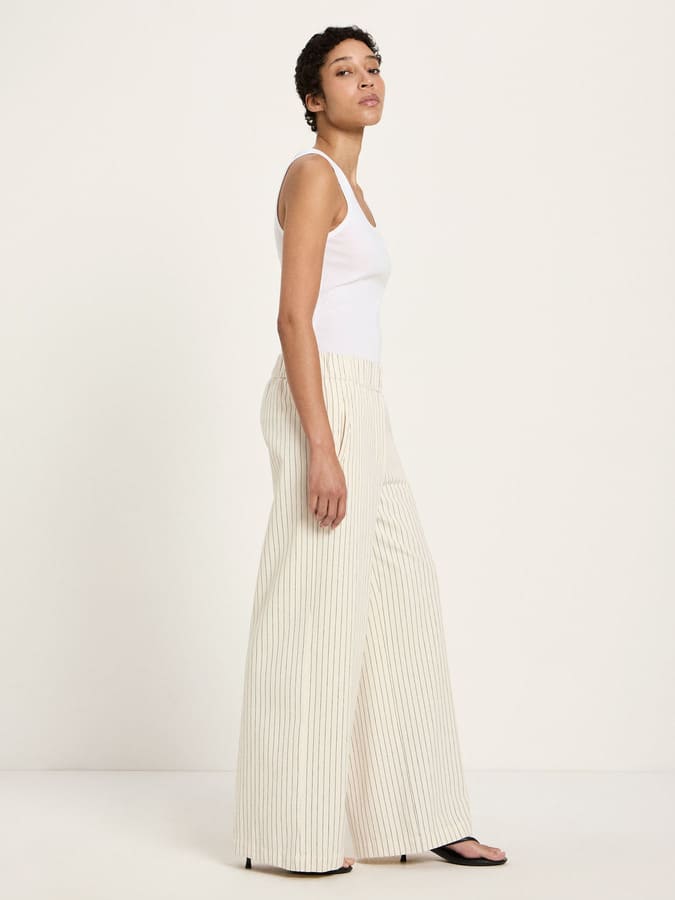 Streifenhose- white/black