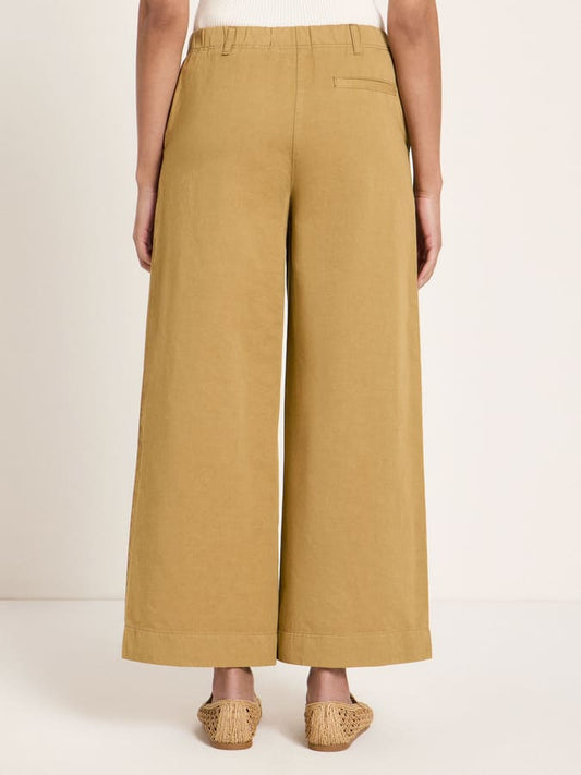 Verkürzte Hose- khaki