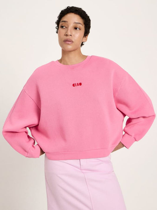 Statement Sweatshirt - orchid