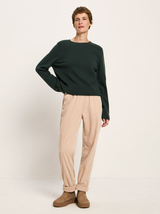 Cropped Pullover- forest melange