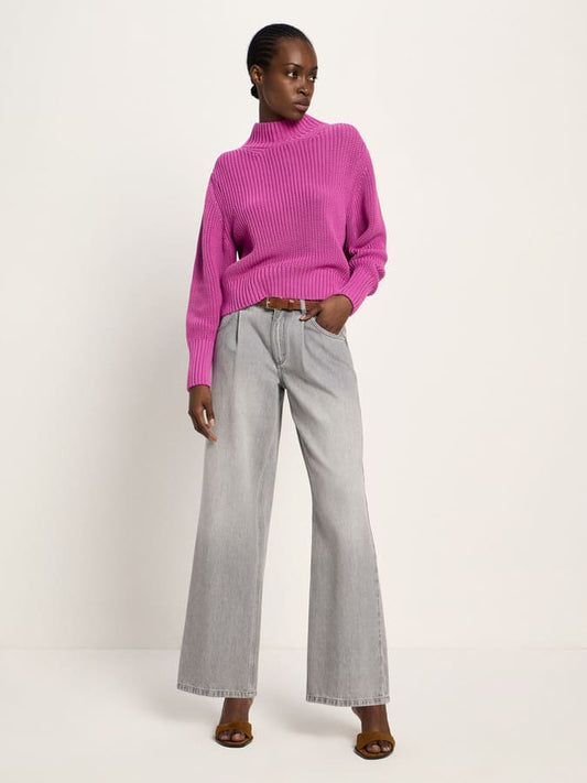 Grobstrickpullover- pink