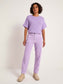 Corduroy trousers - purple rose