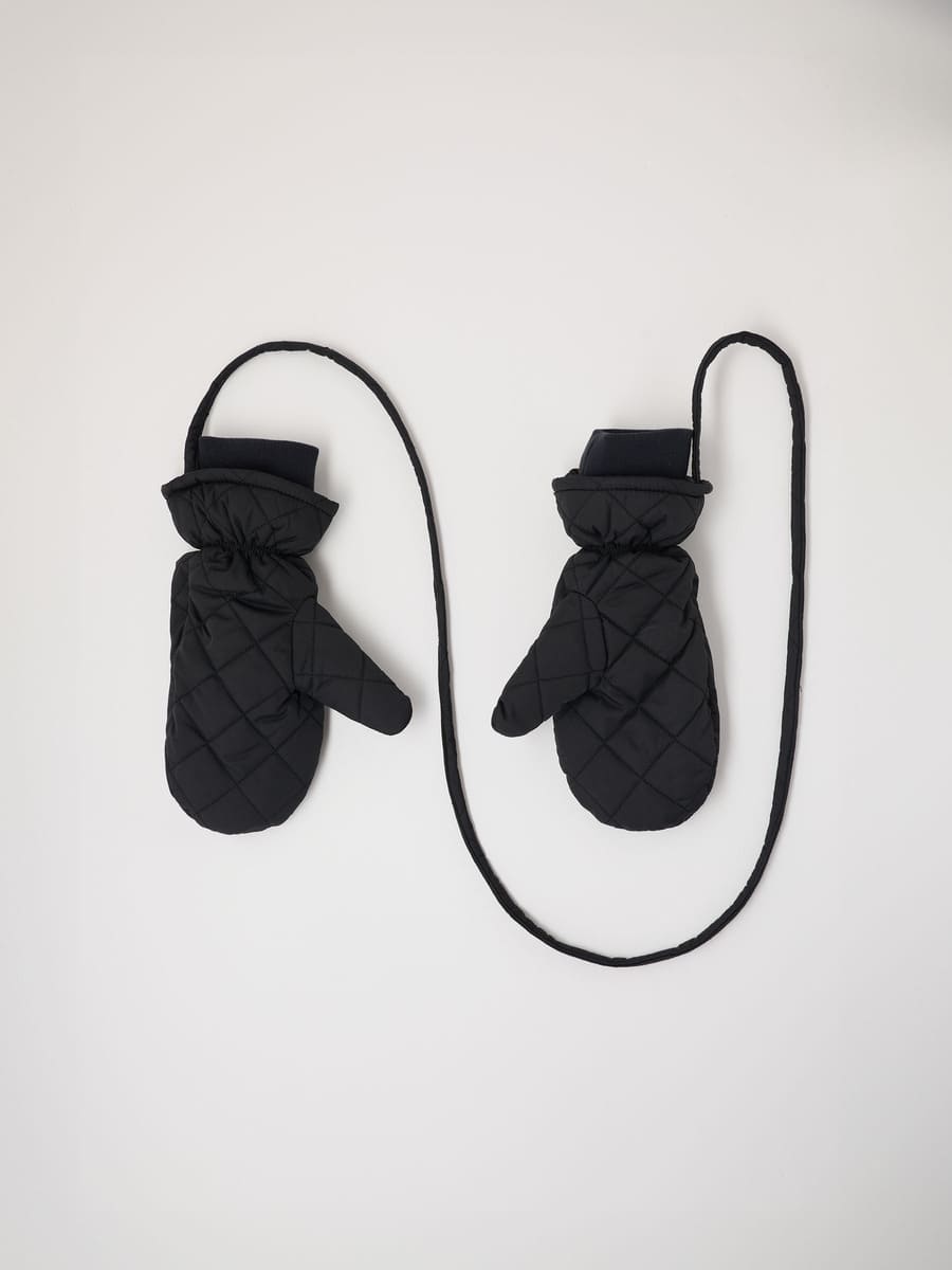 Wattierte Handschuhe - black