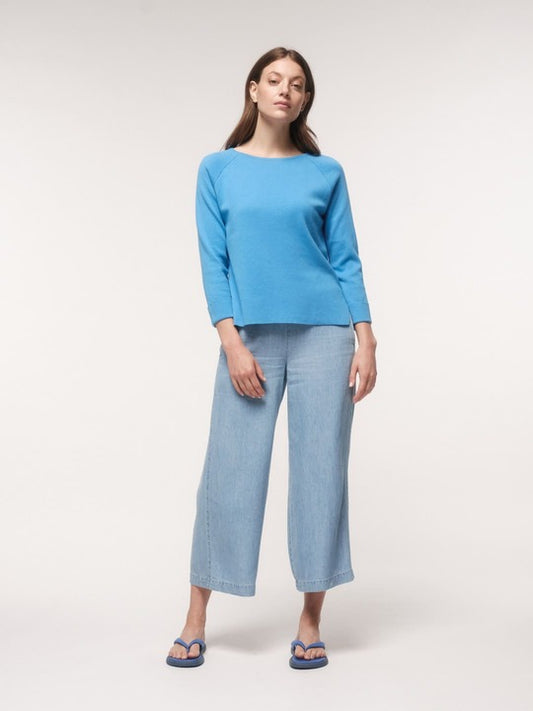 Pullover in Punto Milano - blue sea