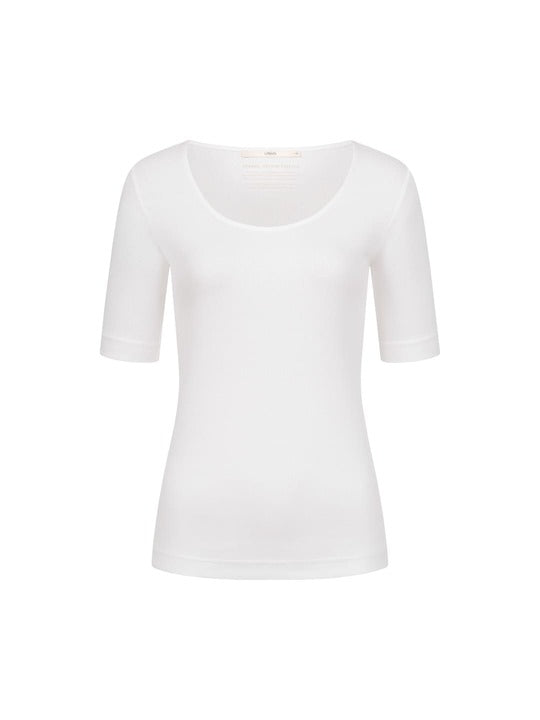 Half-sleeved shirt GOTS - white 