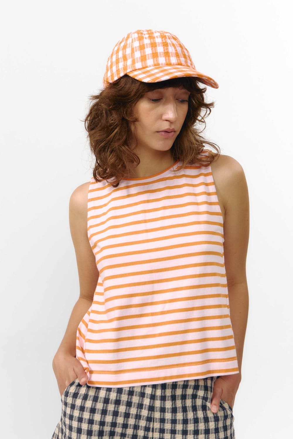 Top SIL - orange stripes