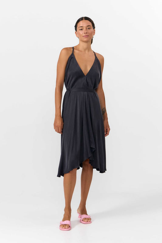 MP DRESS SHORT CUPRO - DARK GREY