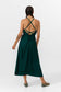 MP DRESS MIDI CO/LI - deep green