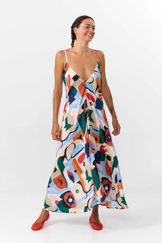 MP DRESS VISCOSE- PRINT CRUISE
