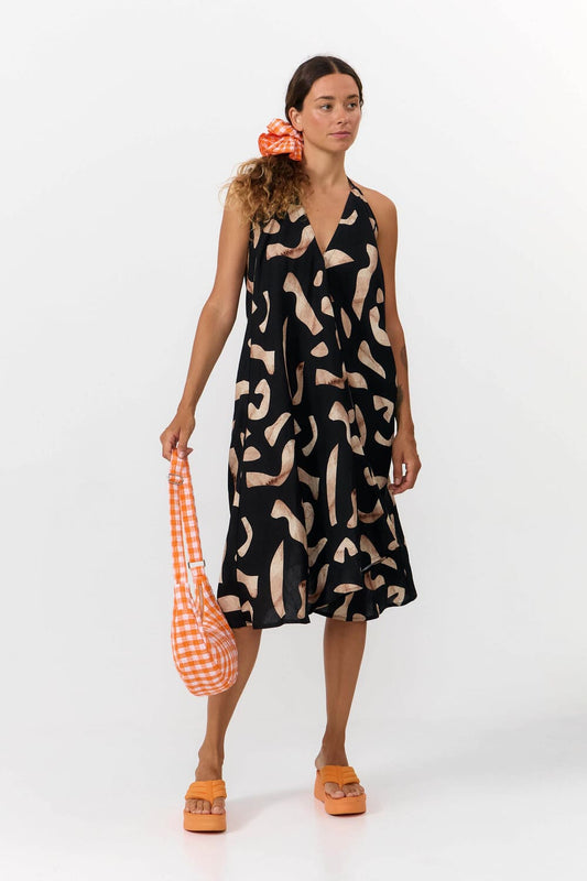 MP DRESS SHORT VIS/LI- PRINT STONES