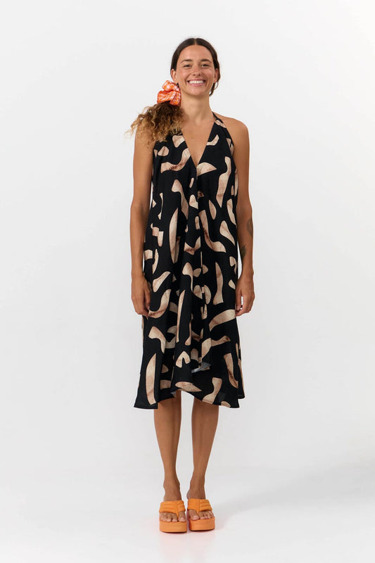 MP DRESS SHORT VIS/LI- PRINT STONES