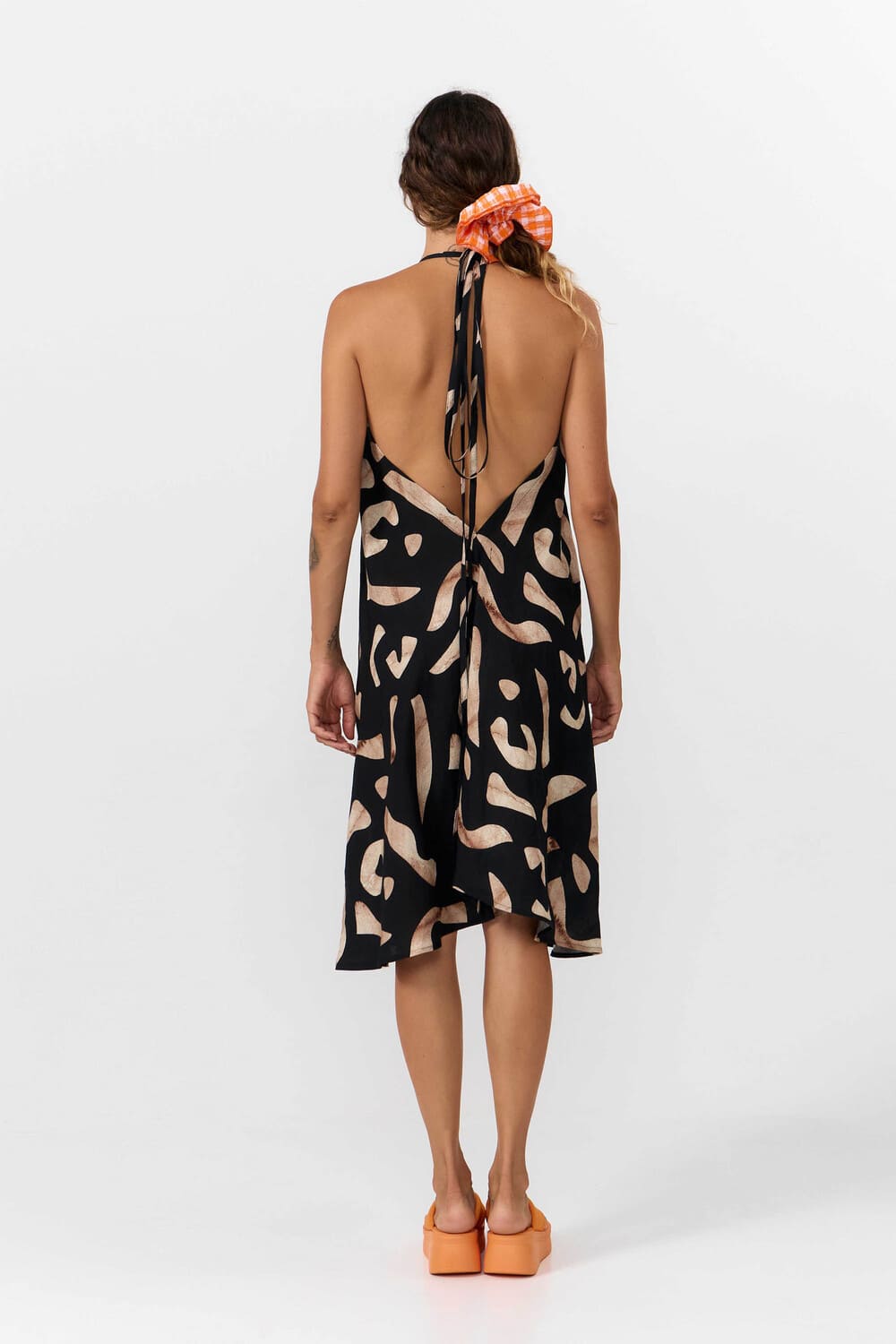 MP DRESS SHORT VIS/LI- PRINT STONES