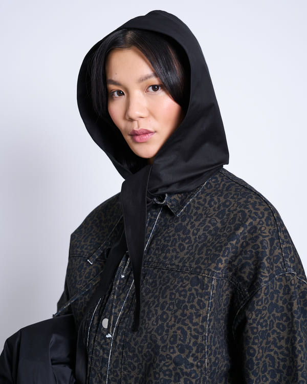 Hoodie Scarf NIRA - black