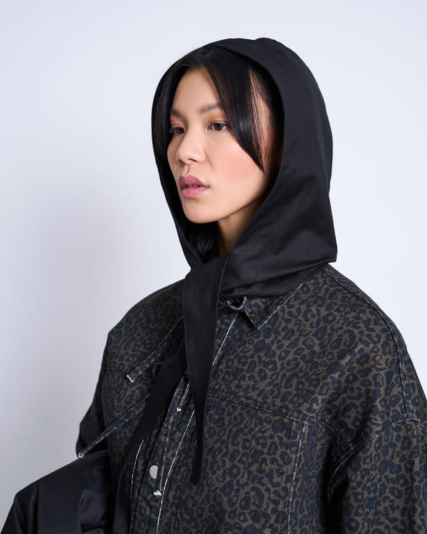 Hoodie Scarf NIRA - black