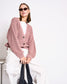 KNIT JACKET LENA - mauve
