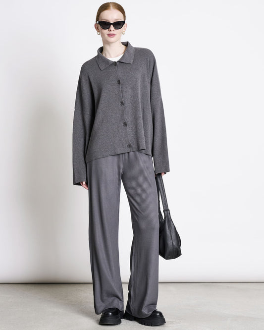Wide Pants SMILLA - dark grey