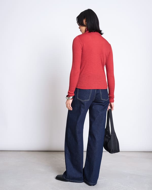 Longsleeve VELL - mid red