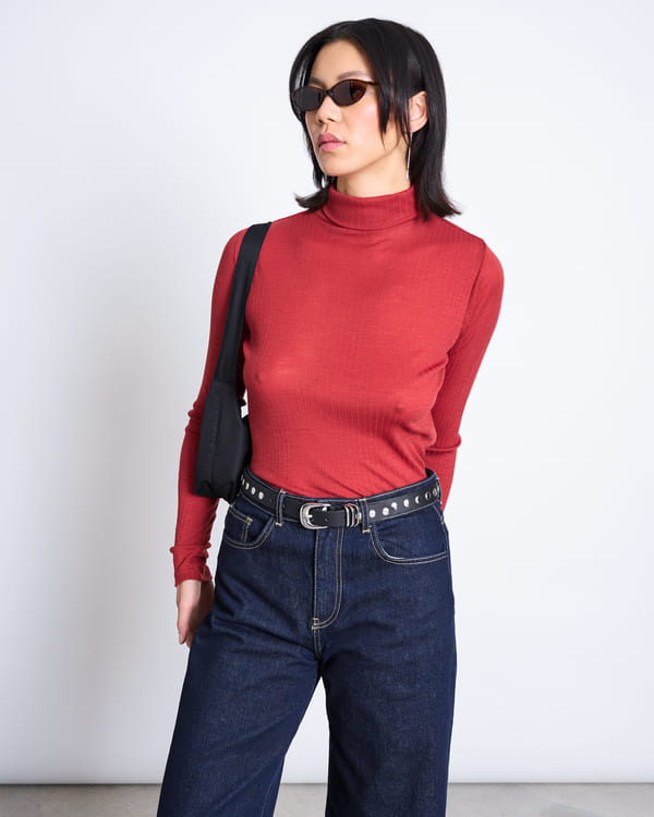 Longsleeve VELL - mid red
