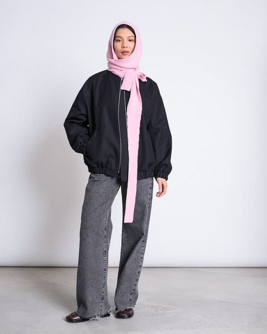Hoodie Scarf NIRA - pale pink