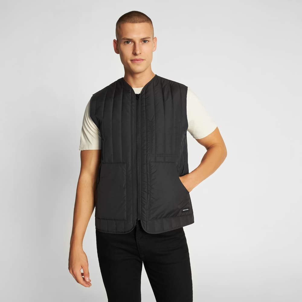 Quilted vest AVESTA - black 