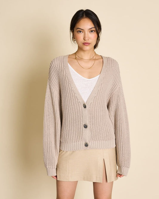 Strickjacke LENA - ivory
