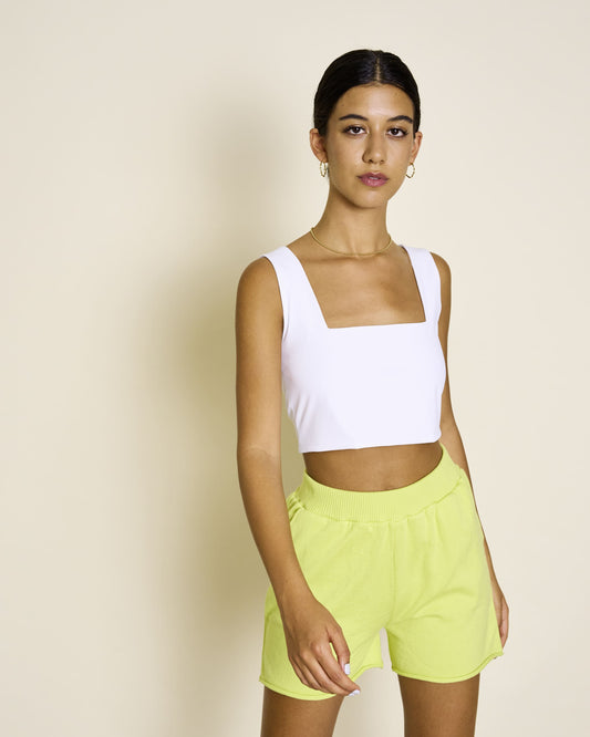 Crop Top CANCUN Neoprene - white 