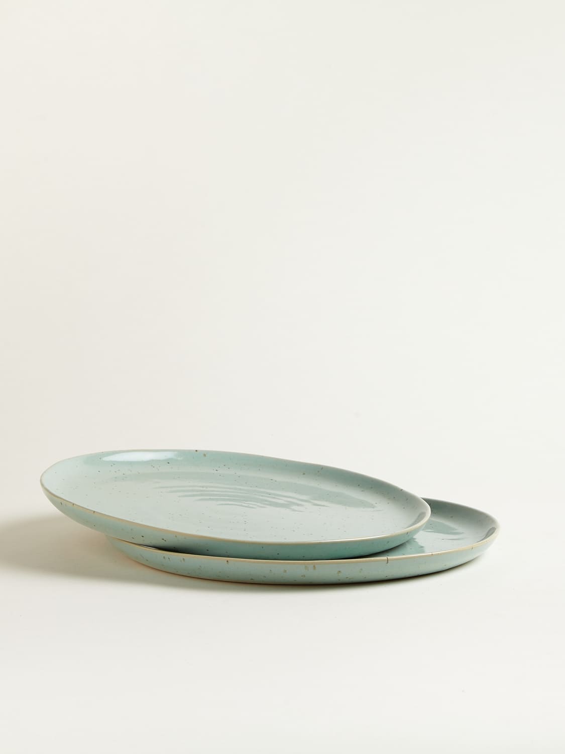 Large plate - mint green 