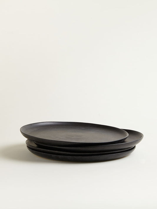Large plate - night black 