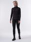 Rollkragenshirt GOTS - black