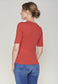 Rib Shirt LANE - carmine red