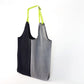 Shopper - black denim/limone