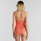 Wrap Swimsuit/Badeanzug KLINTE - ginger red