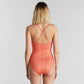 Wrap Swimsuit/Badeanzug KLINTE - ginger red