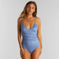 Wrap Swimsuit/Badeanzug KLINTE - steel blue