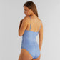 Wrap Swimsuit KLINTE - steel blue 