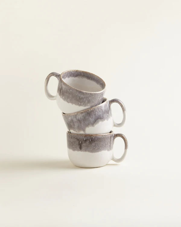 Large cup - stone gray dipped 